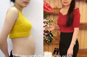 chị ấy đã dùng trà hoa sâm đất sau sinh giảm đến 12cm