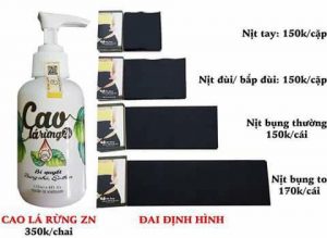 cao lá rừng kết hợp với đai nịt bụng sẻ có tác dụng cao hơn