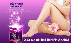 khiết âm xóa tan nỗi lo bệnh phụ khoa